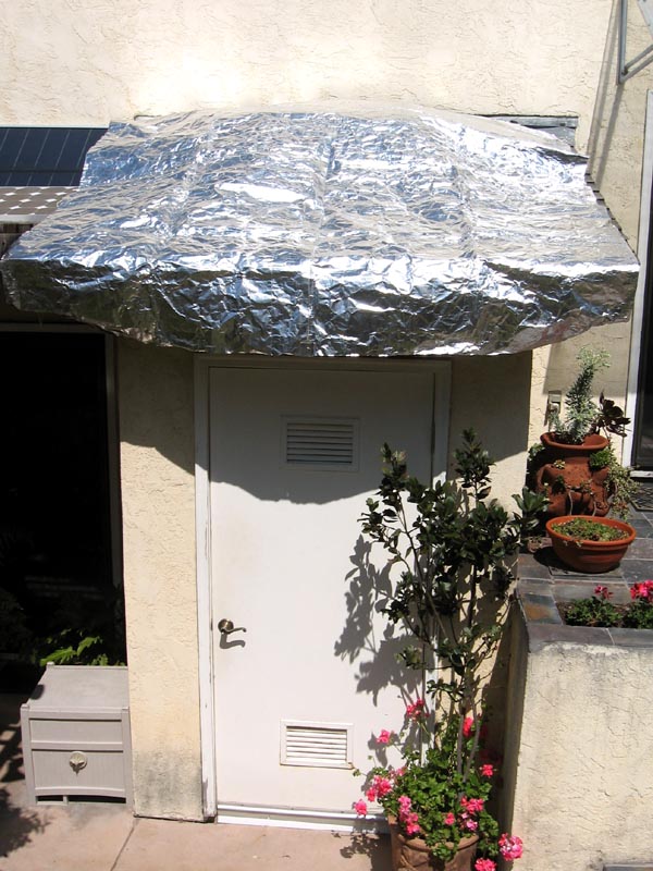 Utility room roof used for CoolTarp tests